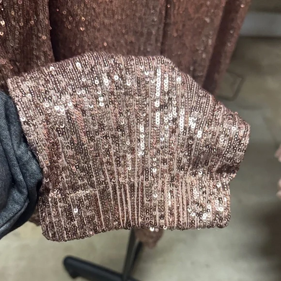 Free People Sequin Tan Joggers - Picture 5 of 8